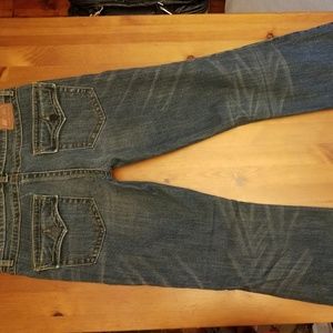BCBG MAXAZARIA  DARKWASHED "SOPHIE" BOOTCUT JEANS